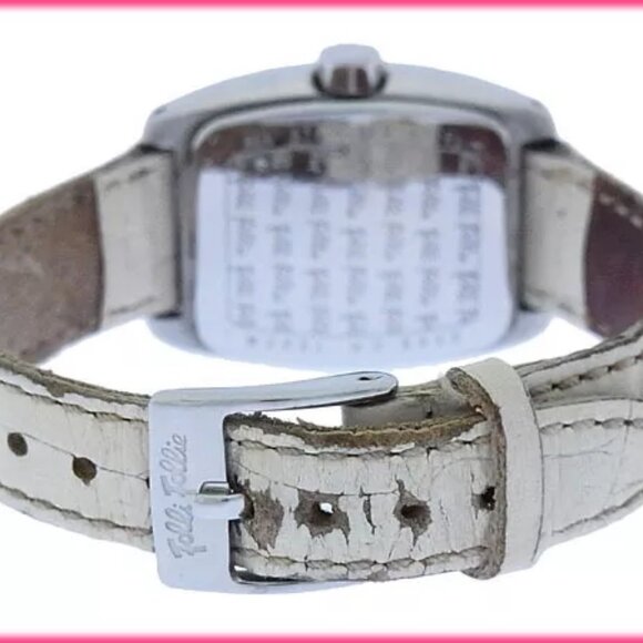 Folli Follie Watches Silver White Woman Authentic Used